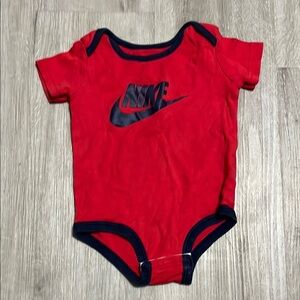 Nike Red Baby Onesie
